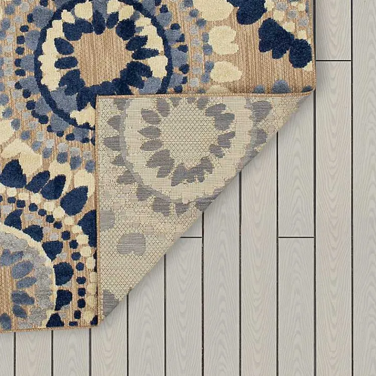 Outdoor Rugs-Kirklands Home Blue Bliss Bay Outdoor Area Rug, 7x10