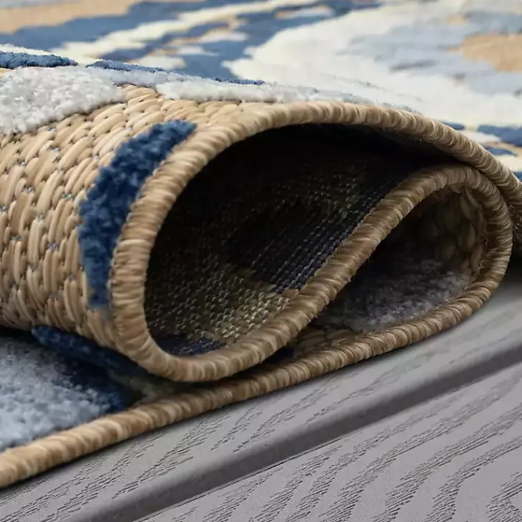 Outdoor Rugs-Kirklands Home Blue Bliss Bay Outdoor Area Rug, 7x10