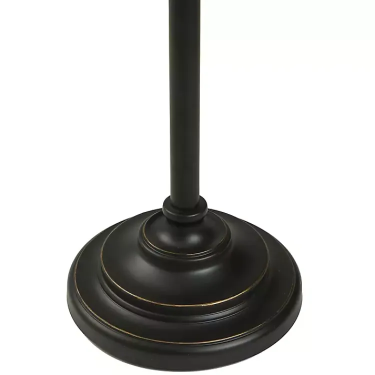 Floor Lamps-Kirklands Home Dark Bronze Madison Swing Arm Floor Lamp White