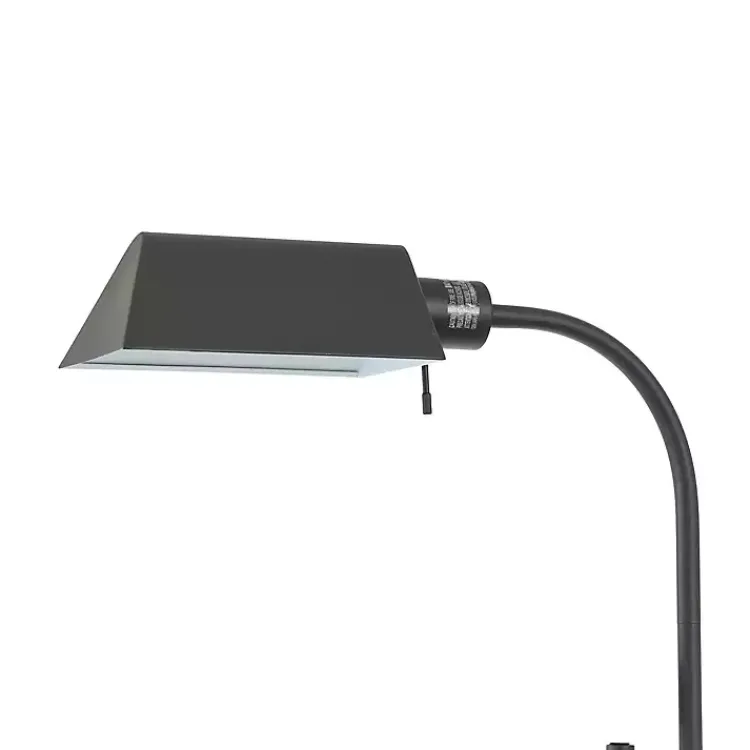 Floor Lamps-Kirklands Home Adjustable Height Pharmacy Floor Lamp Black