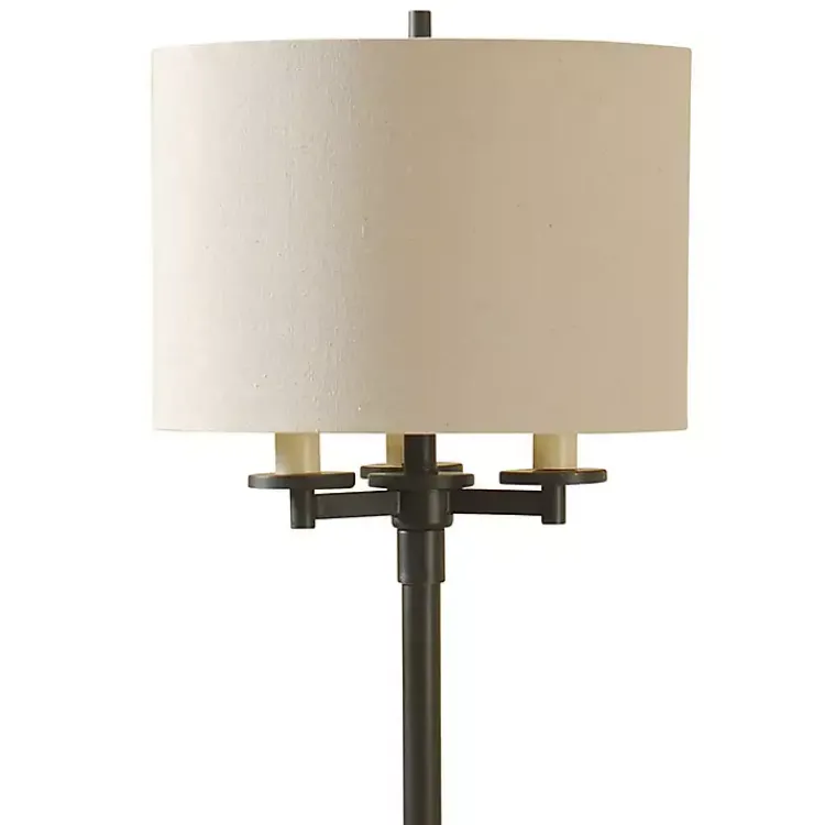 Floor Lamps-Kirklands Home Bronze Selena Candelabra Floor Lamp Tan