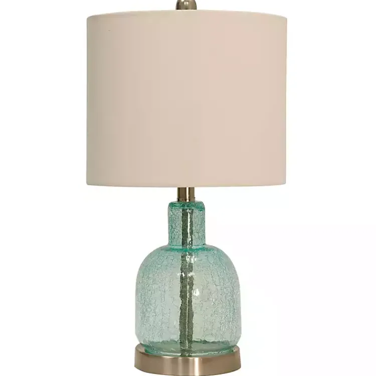 Table Lamps-Kirklands Home Recycled Glass Bottle Table Lamp White