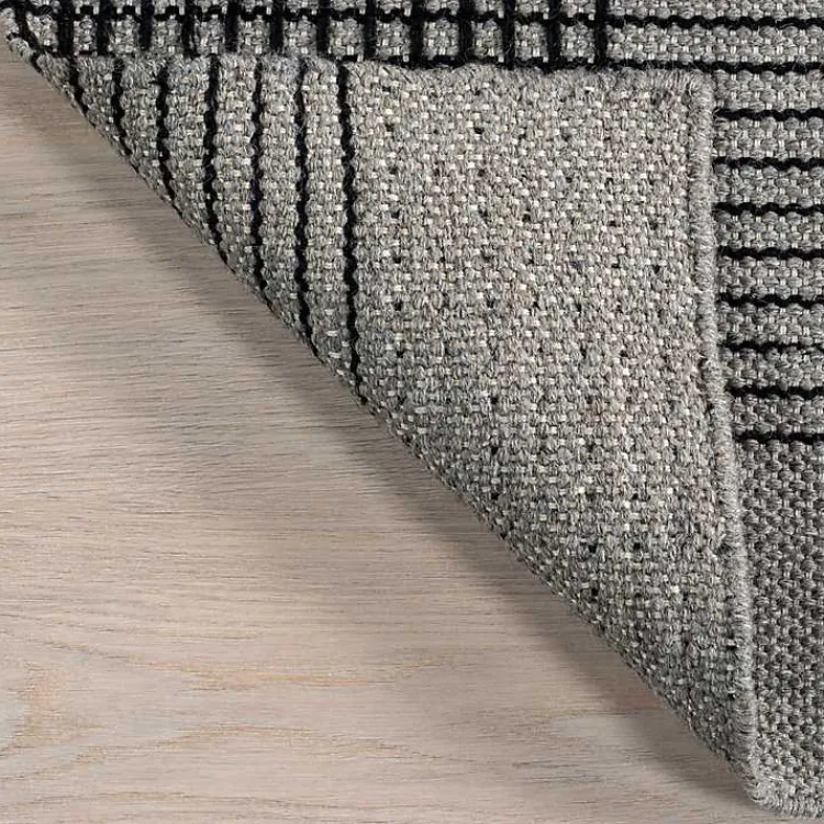Area Rugs-Kirklands Home Plaid Emily Henderson x RugsUSA Area Rug, 3x5 Gray