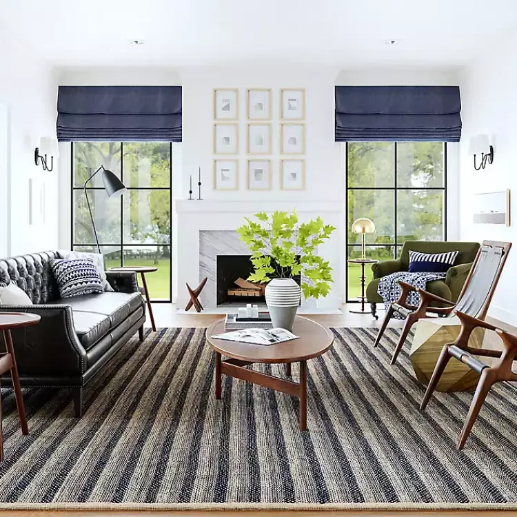 Area Rugs-Kirklands Home Lake Striped Emily Henderson x RugsUSA Rug, 4x6