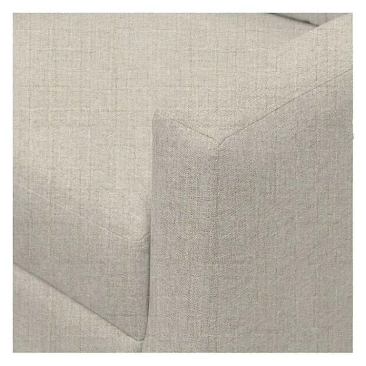 Accent Chairs-Kirklands Home Cream Upholstered Tufted Dani Accent Chair White