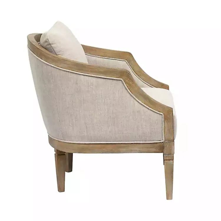 Accent Chairs-Kirklands Home Natural Hemp Martha Stewart Accent Chair Tan