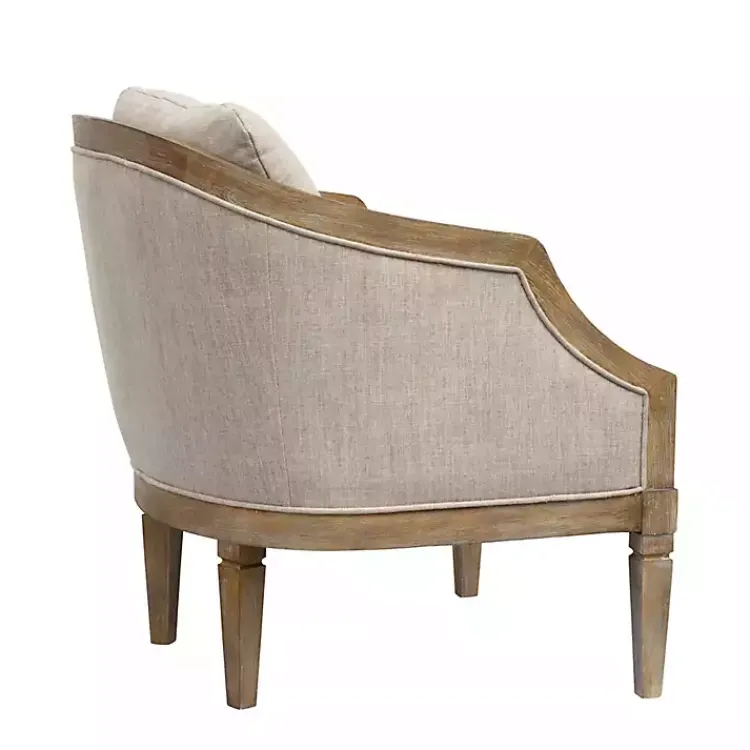 Accent Chairs-Kirklands Home Natural Hemp Martha Stewart Accent Chair Tan