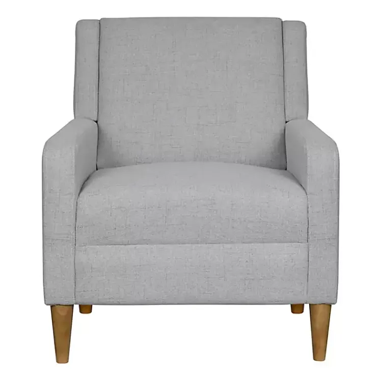 Accent Chairs-Kirklands Home Light Upholstered Juno Accent Chair Gray