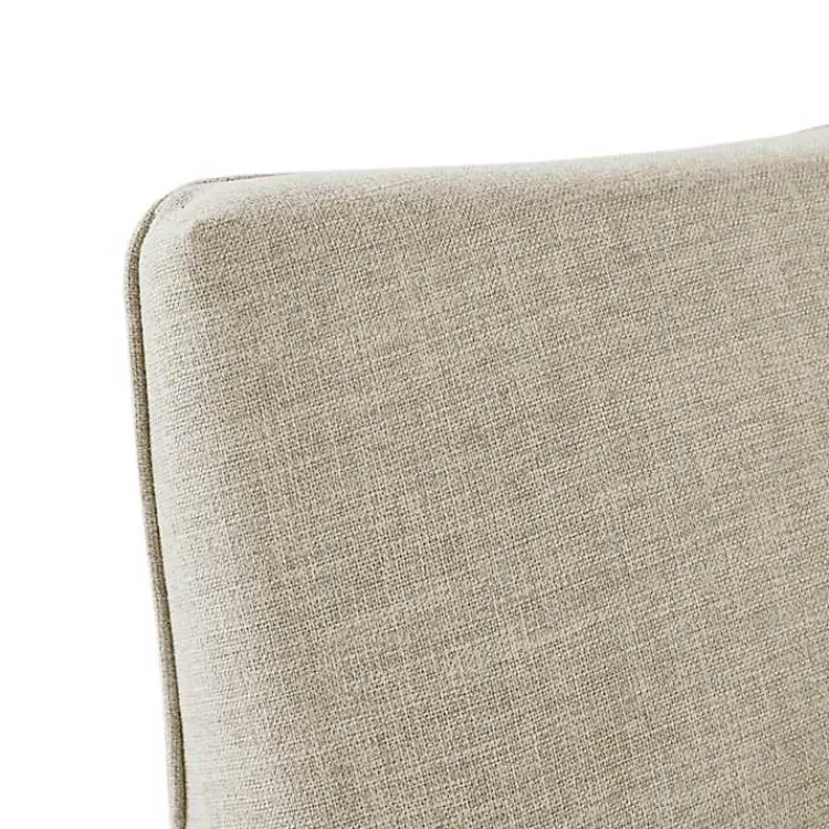 Accent Chairs-Kirklands Home Beige Skirted Swivel Martha Stewart Accent Chair Tan