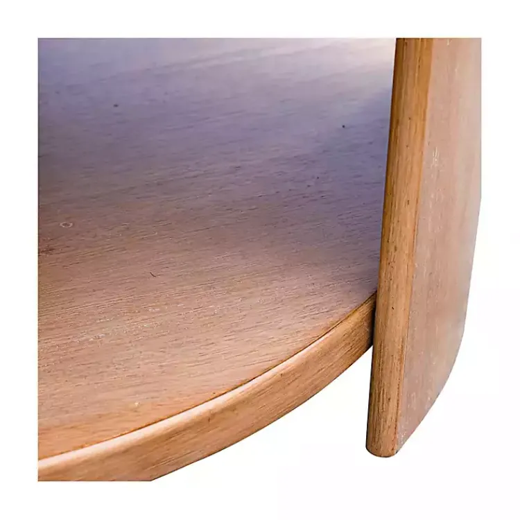 Coffee Tables-Kirklands Home Natural Skye Round Coffee Table Tan
