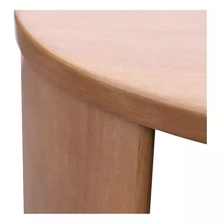 Coffee Tables-Kirklands Home Natural Skye Round Coffee Table Tan