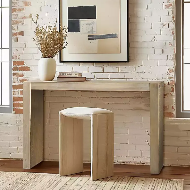 Console Tables-Kirklands Home Natural Monterey Console Table Tan