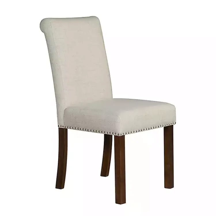 Dining Chairs-Kirklands Home Aubrey Natural Upholstered 2-pc. Dining Chair Set Tan