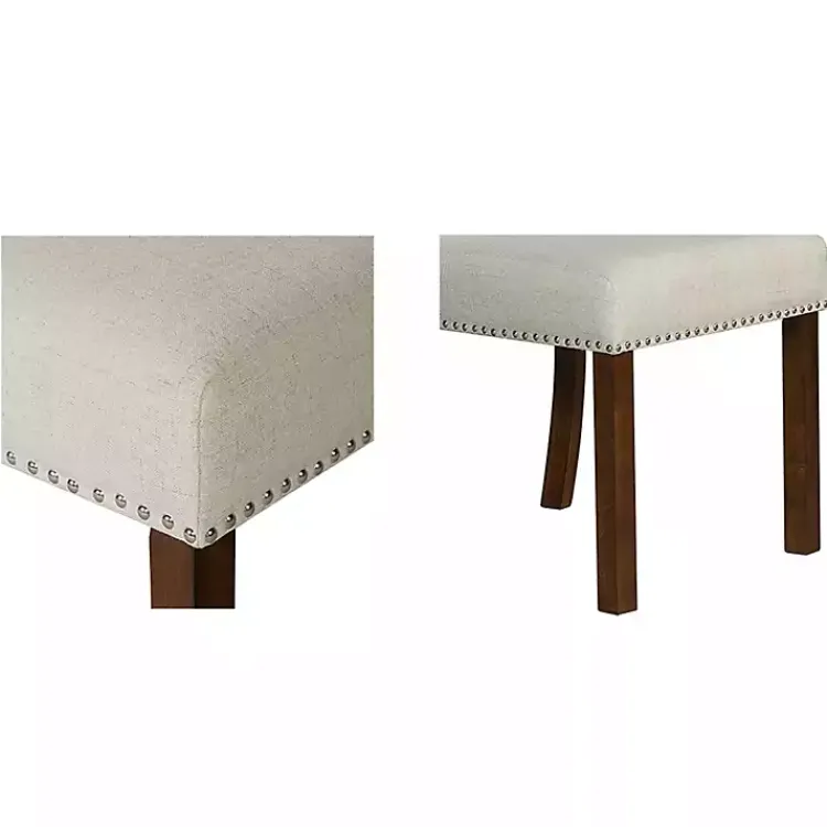 Dining Chairs-Kirklands Home Aubrey Natural Upholstered 2-pc. Dining Chair Set Tan