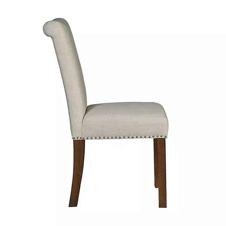 Dining Chairs-Kirklands Home Aubrey Natural Upholstered 2-pc. Dining Chair Set Tan