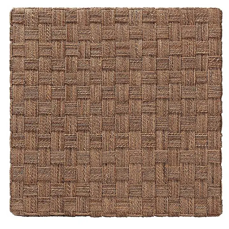 Coffee Tables-Kirklands Home Seagrass Wrapped Coffee Table Brown