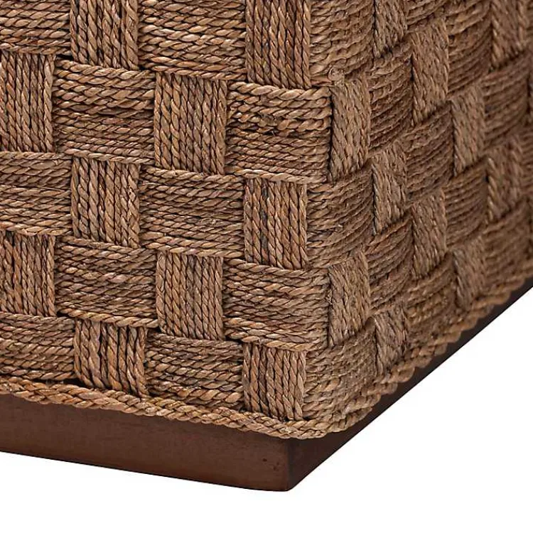 Coffee Tables-Kirklands Home Seagrass Wrapped Coffee Table Brown