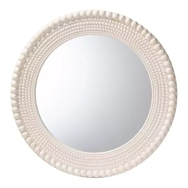 Decorative Mirrors-Kirklands Home Halle Pearl Wall Mirror White