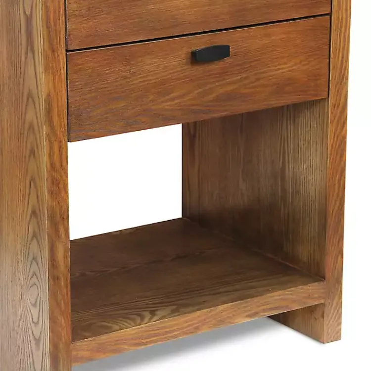 Dressers & Chests-Kirklands Home Vivara 2-Drawer Nightstand Brown