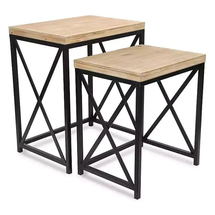 Accent & End Tables-Kirklands Home Briacrest Nesting Accent Tables, Set of 2