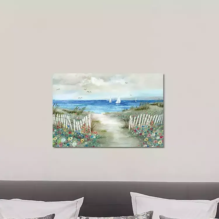 Canvas Art-Kirklands Home Coastal Garden Canvas Art Print