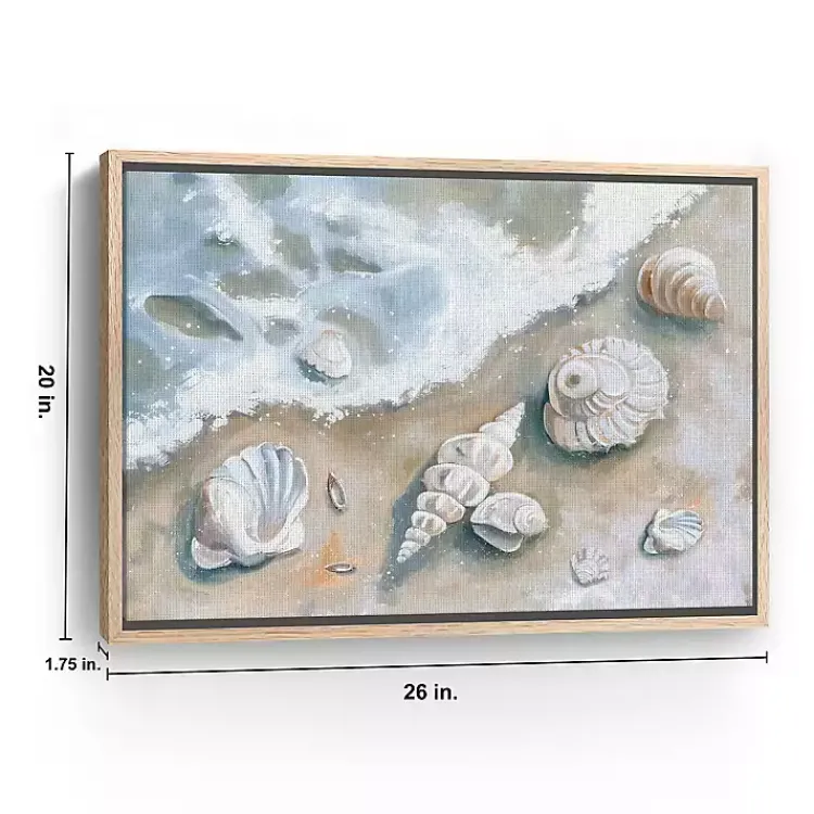 Canvas Art-Kirklands Home Seashells by the Seashore Framed Canvas Art Print