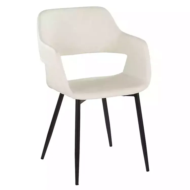 Dining Chairs-Kirklands Home Faux Leather Marge Dining Chairs, Set of 2 Ivory