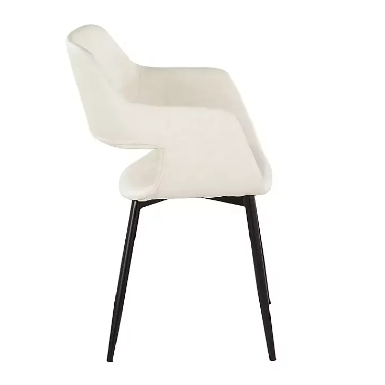 Dining Chairs-Kirklands Home Faux Leather Marge Dining Chairs, Set of 2 Ivory