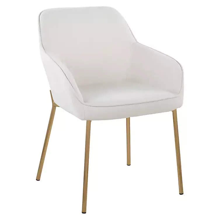 Dining Chairs-Kirklands Home Upholstered Daniella Dining Chairs, Set of 2 Ivory