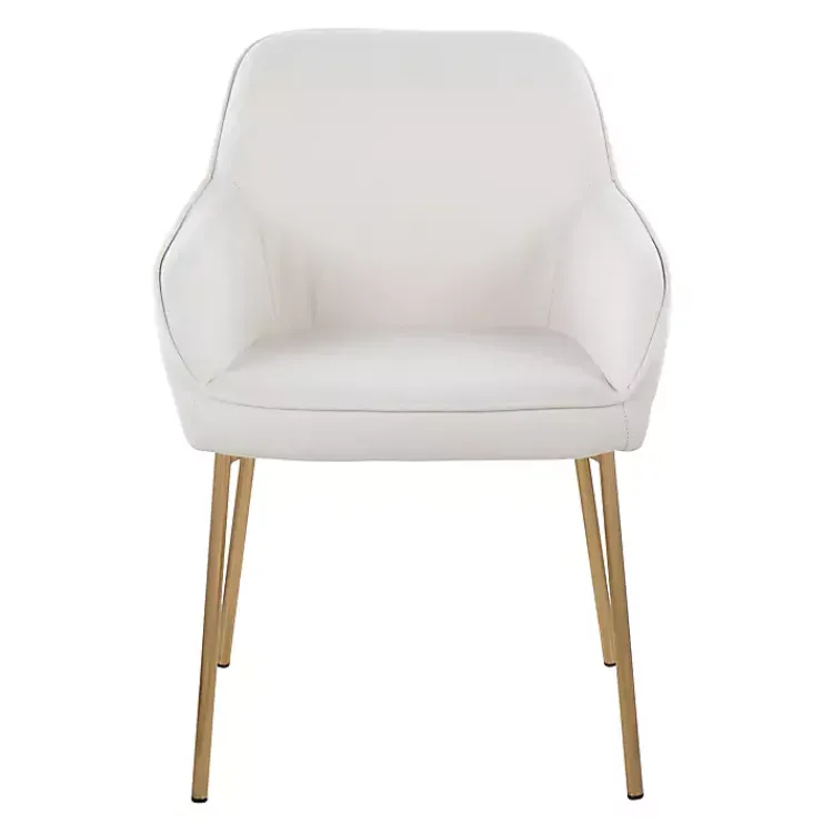 Dining Chairs-Kirklands Home Upholstered Daniella Dining Chairs, Set of 2 Ivory