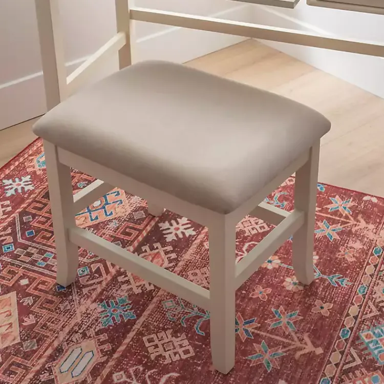 Dressers & Chests-Kirklands Home Cream Jennifer Flip-Top 2-pc. Vanity Set White