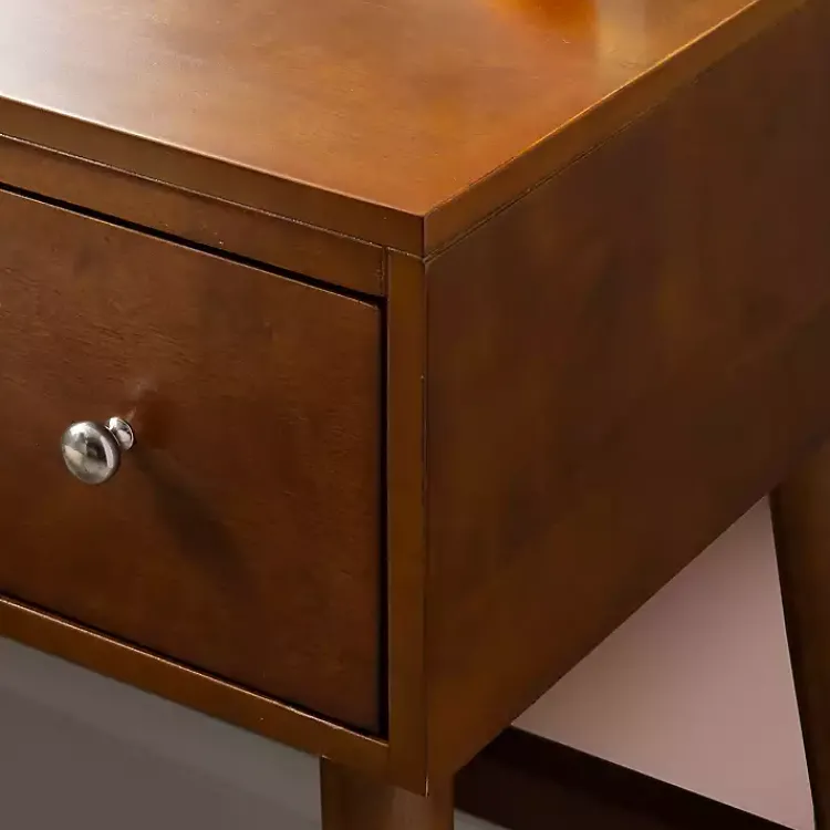 Dressers & Chests-Kirklands Home Walnut Viola Flip-Top 2-pc. Vanity Set Brown